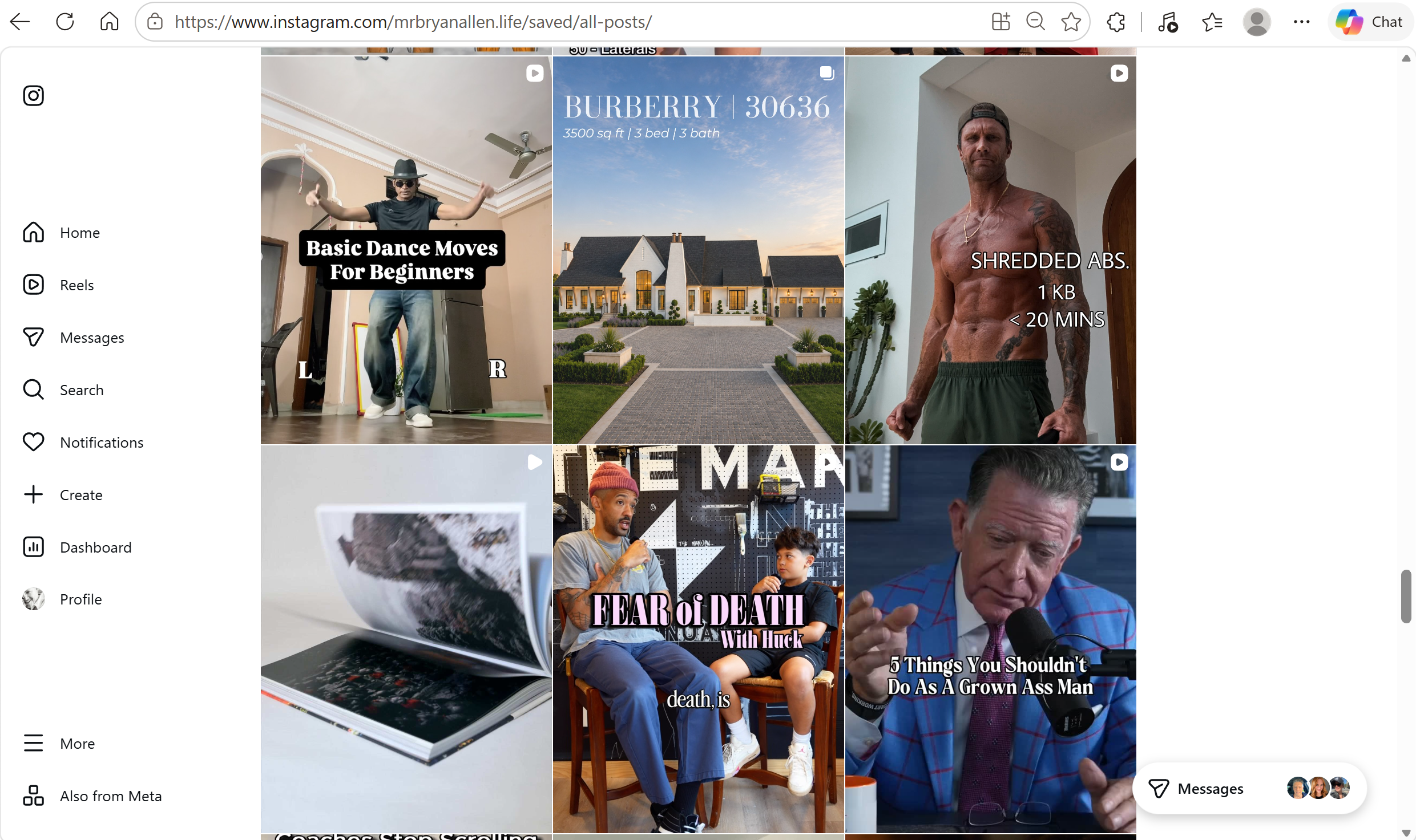 Curate and share a list of 60 moving, inspiring, or humorous content creators.