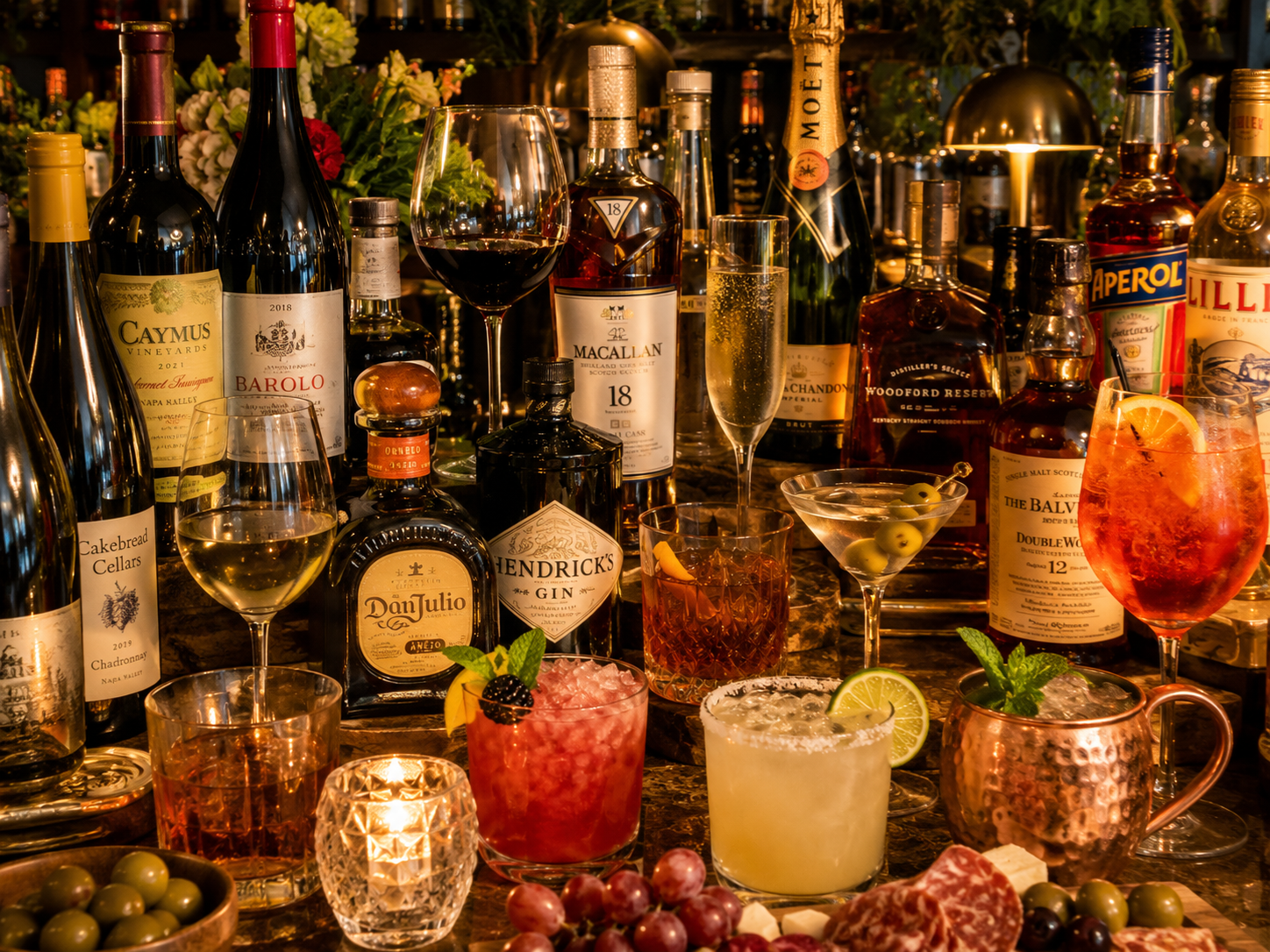 Try 60 new wines or cocktails of all varieties.