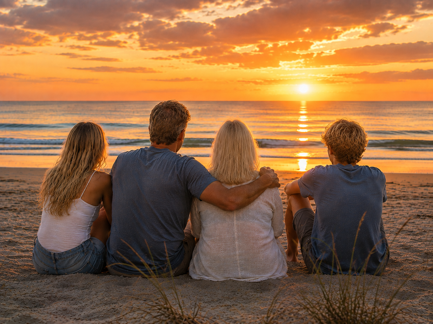 Take my mother to the beach.